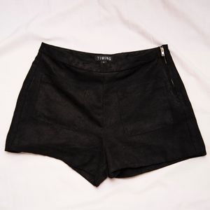 Suede Shorts